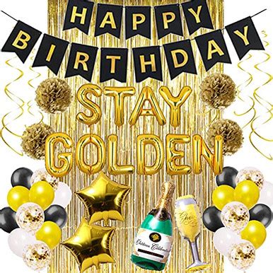 Golden Birthday Decorations Stay Golden Birthday Decorations Golden Girls Party Decorations Stay ...