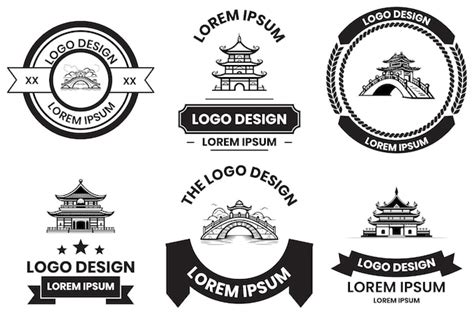 Premium Vector Chinese Building Or Japanese Building Logo In Flat