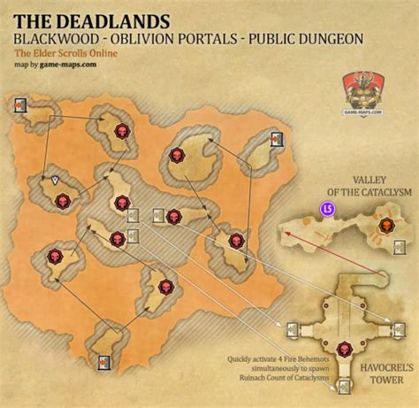 ESO Oblivion Portals Location Map Blackwood