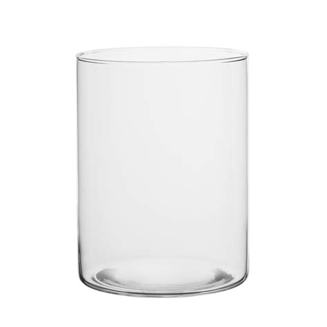 Wazon szklany wysoki cylinder tuba las słoju H20 Gotglass