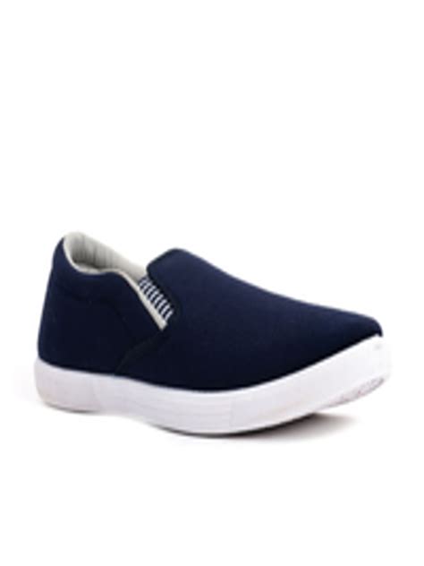 Buy Khadims Men Navy Blue Woven Design Slip On Sneakers Casual Shoes For Men 19151478 Myntra