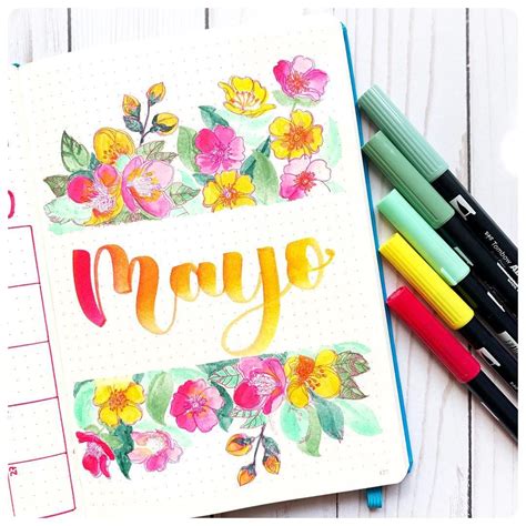 Portada De Bullet Journal Para Mayo Y Por Supuesto El Tema Tenía Que