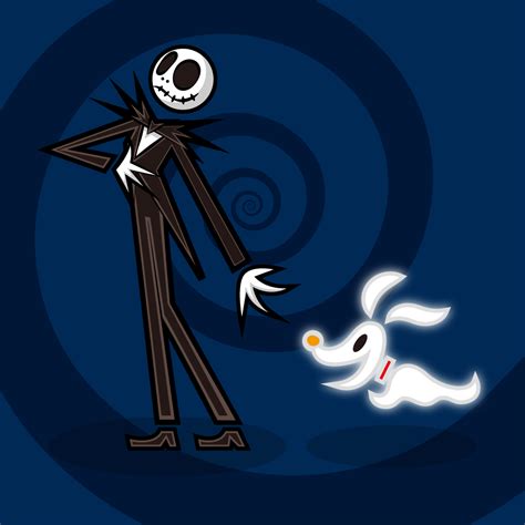 Jack Skellington and Zero by Kyungha53 on DeviantArt