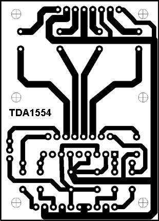 TDA1554 4X11W Amplifier Circuit 2X22 W – Electronics Projects Circuits