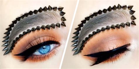 Spiky Studded Brows Trend Instagram Eyebrow Trends