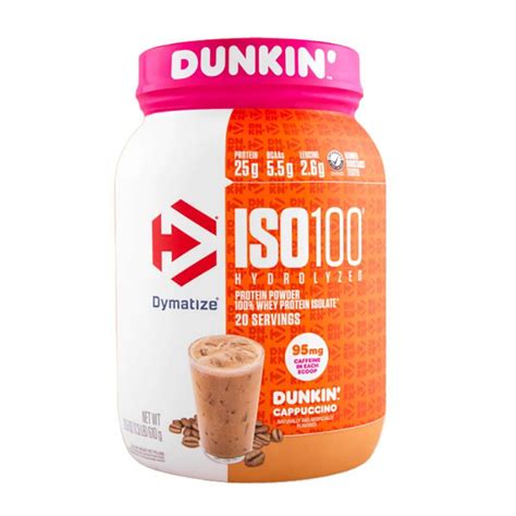 Dymatize Iso Hydrolyzed G Protein Powder Dunkin Cappuccino