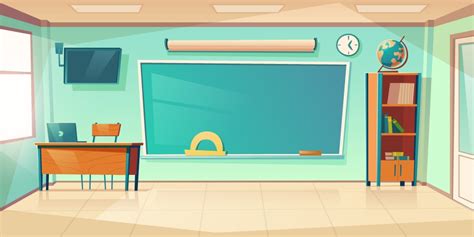 Empty Classroom Cartoon Background Vector Images (over 1,200)