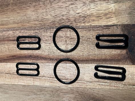 Mm Bra Lingerie Metal Sliders Rings Hooks Black Or White Etsy Australia