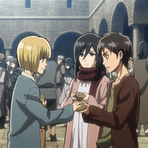 armin, mikasa, eren | Attack on titan, Attack on titan anime, Armin