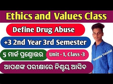 Ethics And Values Rd Semester Class Ll Ethics And Values In Odia Ll