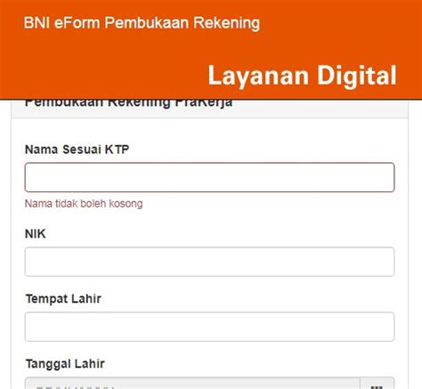 Contoh Cara Mengisi Formulir Pembukaan Rekening Bni Koleksi Gambar