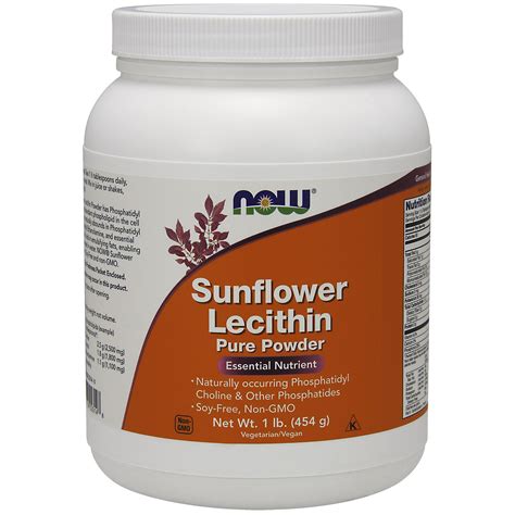 Купить Лецитин Подсолнечный Порошок (Now Foods, Sunflower Lecithin ...