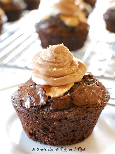 A Sprinkle Of This And That S More Brownie Cupcake