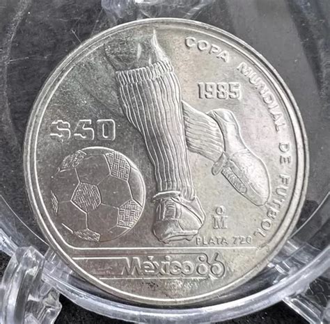 Moneda 1985 50 Copa Mundial Futbol México 86 En Blister Meses sin