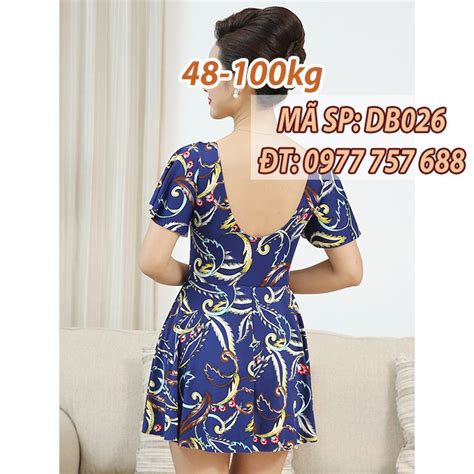 Đồ bơi áo tắm kín đáo trung niên đồ bơi người già bikini cho mẹ U50 U60 DB026 BigBuy360