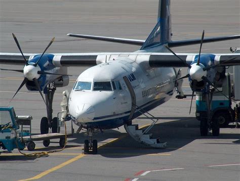 Oo Vln Fokker F 50 City Of Antwerp Von Vlm Airlines In Luxembourg