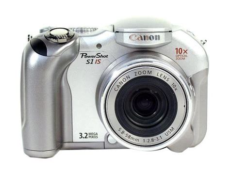 Canon PowerShot S1 IS Silver 3.2MP Digital Camera - Newegg.com