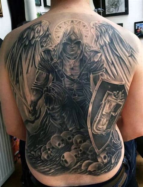 Warrior Guardian Angel Tattoo Designs