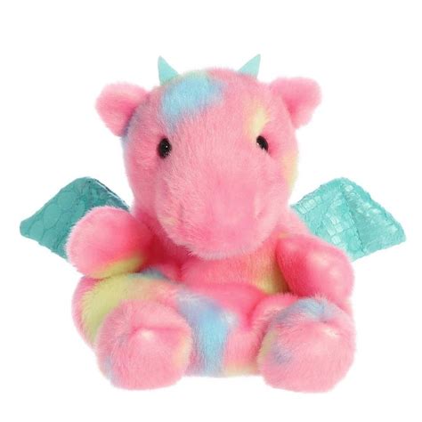 Aurora Mini Anya Dragon Palm Pals Adorable Stuffed Animal Pink 5 In