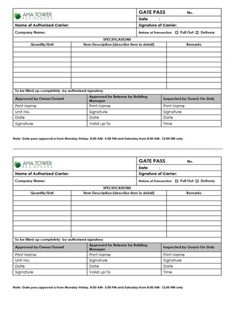 Atr Gate Pass Form Pdf