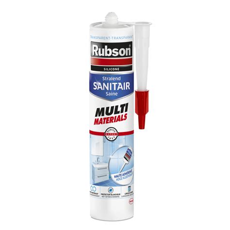 Mastic Silicone Sanitaire Bain Cuisine Transparent Ml Rubson