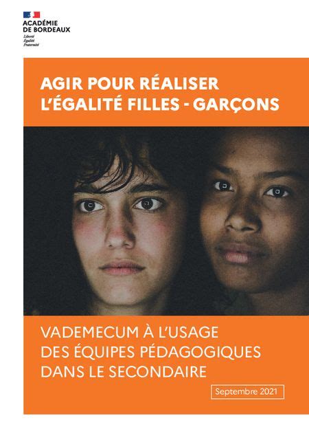 Egalité Filles Garçons IEN Circonscription de GRADIGNAN Académie de