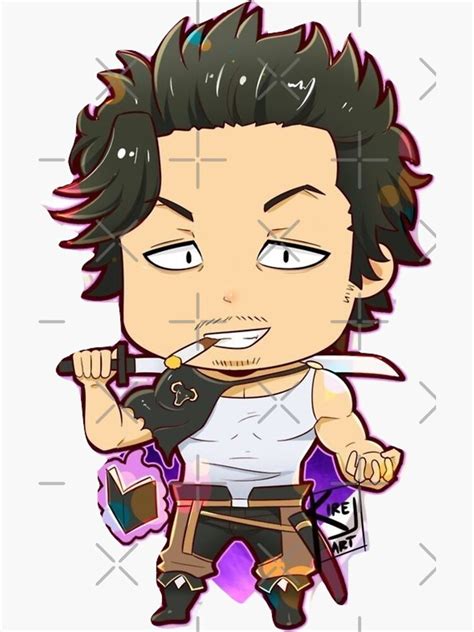 Sticker Yami Blackclover Chibi Autocollant Par Akledo Redbubble