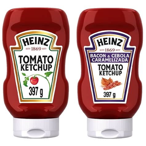 Kit Ketchup Heinz Bacon e Ketchup Heinz Tradicional 397g Pão de Açúcar