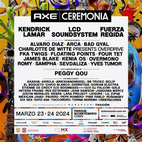 Festival Ceremonia Confirman El Cartel Completo De La Pr Xima