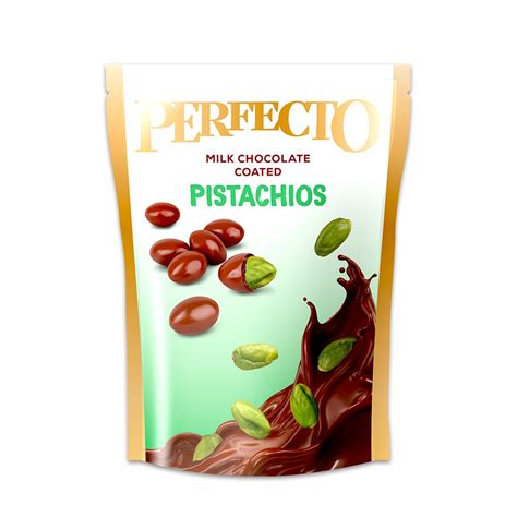 Цельные фисташки в шоколаде премиум класса "PERFECTO" 60 гр от 0 ТМТ