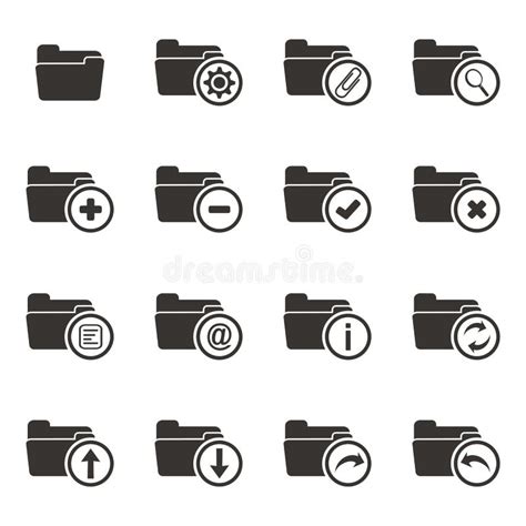 Folder Icon Sets Stock Vector Illustration Of Full Heart