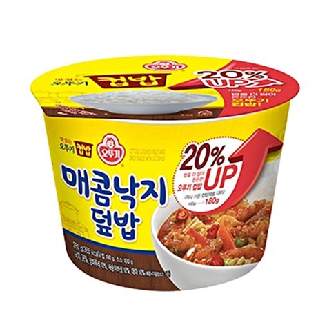 Ottogi Cupbap Spicy Octopus Dupbap 1 Serving 오뚜기 컵밥 매콤낙지덮밥 280g