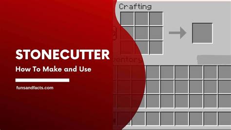 How To Make A Stonecutter Minecraft Stonecutter Recipe