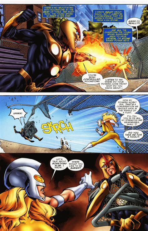 Nova Prime Moonstone Vs Captain Marvel Wonder Man Battles Comic