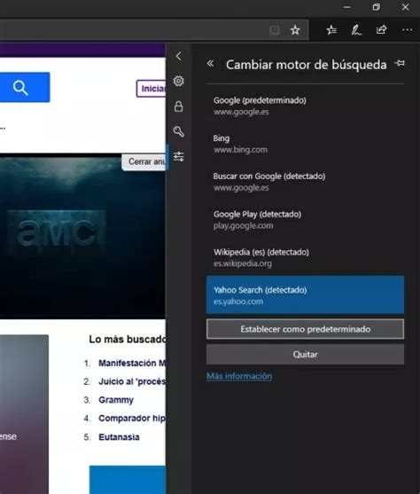 C Mo Cambiar El Motor De B Squeda En Microsoft Edge