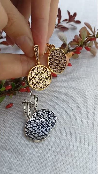 Серьги Оберег женский Цветок Жизни. Серебро 925. Амулет пространства ...