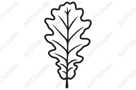 Oak Leaf Svg File Ready For Cricut Graphic By Artychokedesign