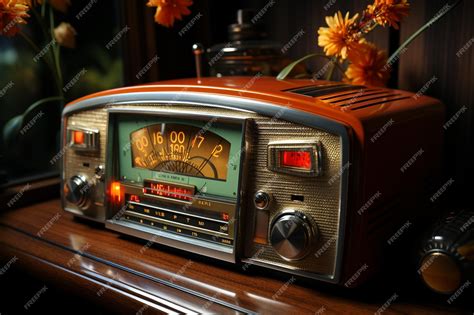 Premium Photo | A retrostyle radio