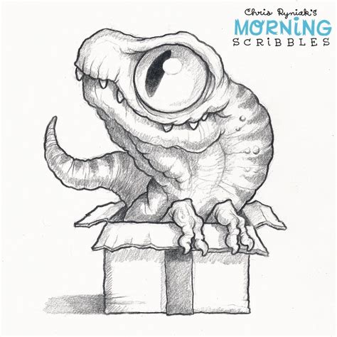 Chris Ryniak Morning Scribbles Cute Monsters Drawings Monster