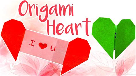 Paper Heart Origami Heart With Message Heart T Box Diy Easy