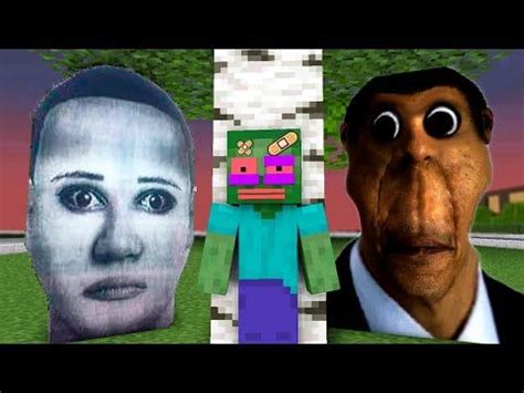 Monster School Obunga Curse Face Challenge Minecraft