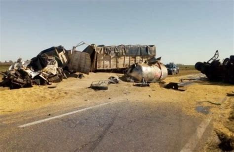 Murió un chofer en un triple choque de camiones sobre la Ruta 34