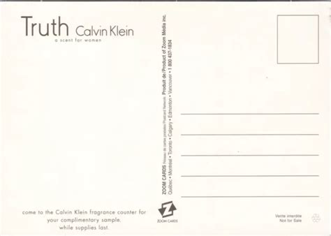 TRUTH PERFUME CALVIN Klein Naked Nude Woman Model Scent For Women Postcard C4 6 99 PicClick CA