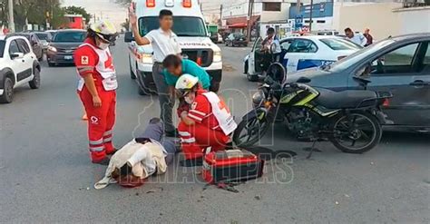 Hoy Tamaulipas Accidentes En Tamaulipas Tumban A Mujer Motociclista Y