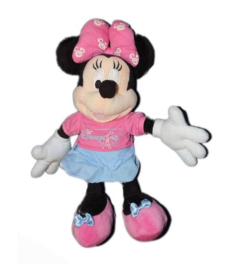 Peluche Disney MINNIE Disneyland Paris Tour Eiffel H 28 Cm