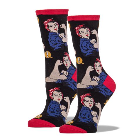 Rosie The Riveter Socks Women S Crew Sock