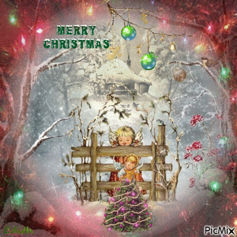 Merry Christmas dear friends - Free animated GIF - PicMix