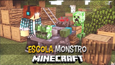 Minecraft Escola Monstro Criando Monstros Bizarros Monster