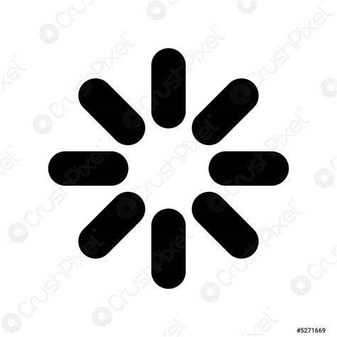 Laden Indicator Zwarte Glyph Ui Pictogram Stock Vector 5271669