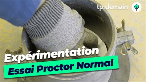 Essai Proctor Normal Exp Rimentation Youtube